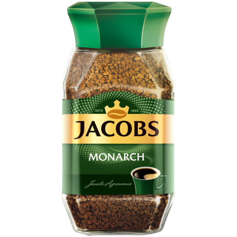 Кофе растворимый 190гр Jacobs Monarch банка стекло     104560