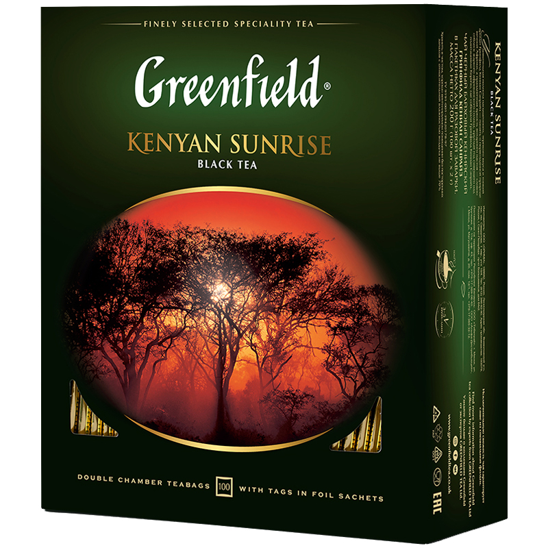 Чай черный 100п Greenfield Kenyan Sunrise