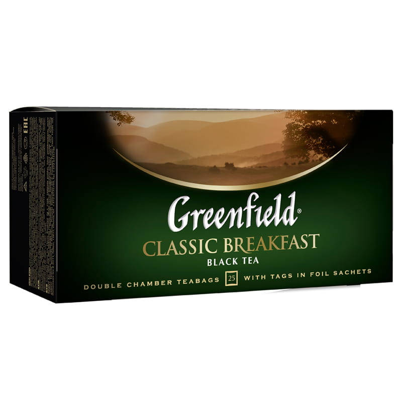 Чай 25пак Greenfield Classic Breakfast черный    0354-10