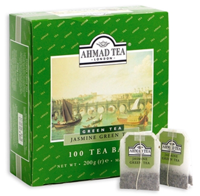 Чай 100пак Ahmad Green Jasmine Tea зеленый/8