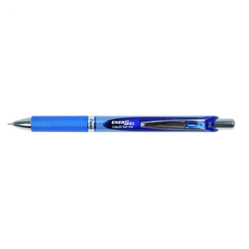 Ручка гелевая автоматическая синяя Pentel BLN75C EnerGel 0,3мм грипп рез 