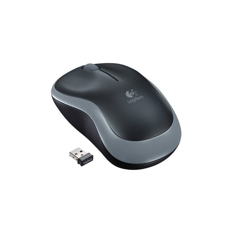 Мышь Logitech Wireless Mouse M185 Grey-Black (910-002238)