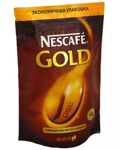 Кофе растворимый 150гр Nescafe Gold пакет