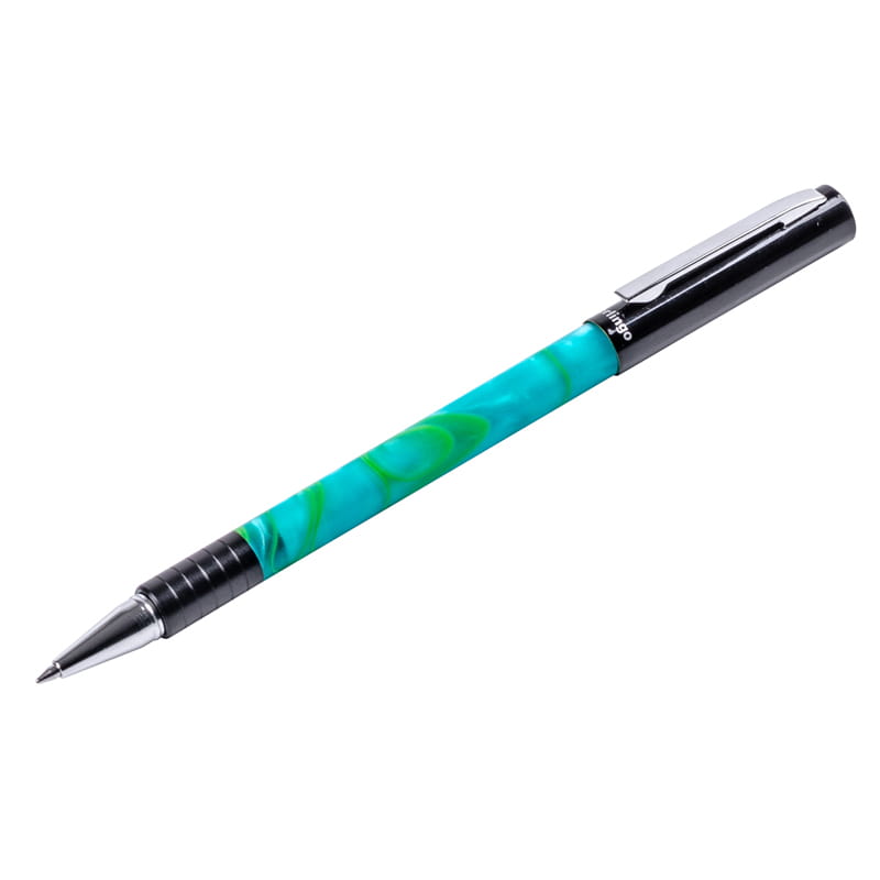 Ручка шариковая синяя Berlingo Fantasy бирюзовый акрил 0,7мм подарочная упаковка/24   CPs_70502