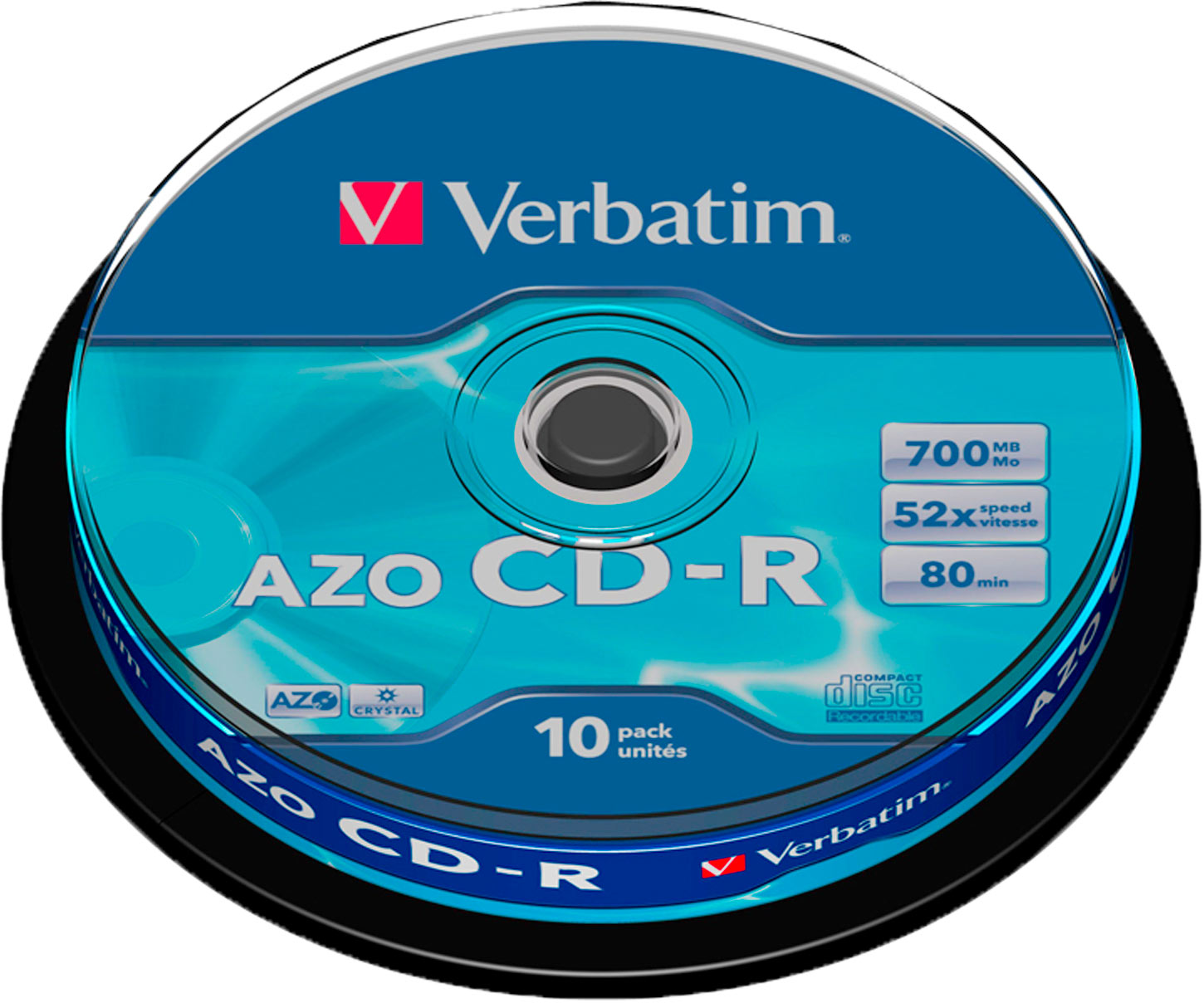 Диск CD-R Verbatim 700Mb 52х DL Cake Box 25шт