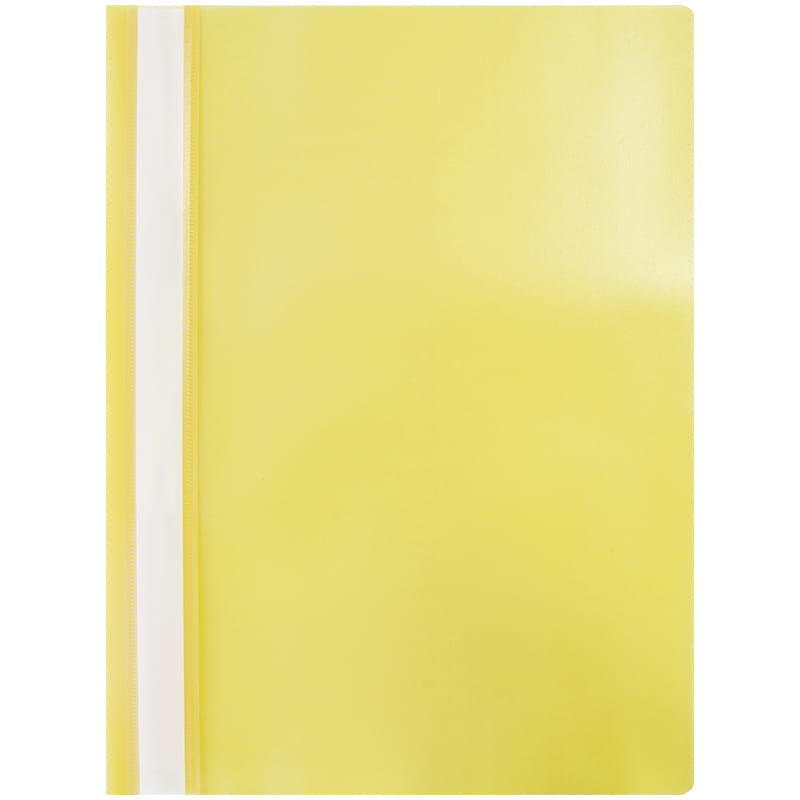 Скоросшиватель пластиковый А4 OfficeSpace 120мкм/20 желтый