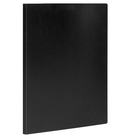 Папка с боковым зажимом Staff черная до 100 листов 0,5мм