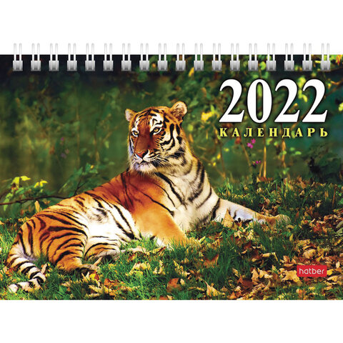 Календарь 2022г домик настольный Hatber на гребне Год тигра 