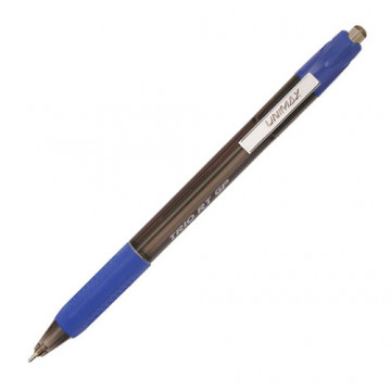 Ручка шариковая автоматическая синяя Unimax Glide Trio RT GP Steel масл 0,7мм/50