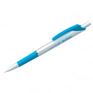 Ручка шариковая автоматическая синяя Berlingo G-07 0,7 мм грип CBm_70392
