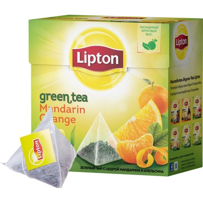 Чай 20пак Lipton Green Mandarine Orange зеленый