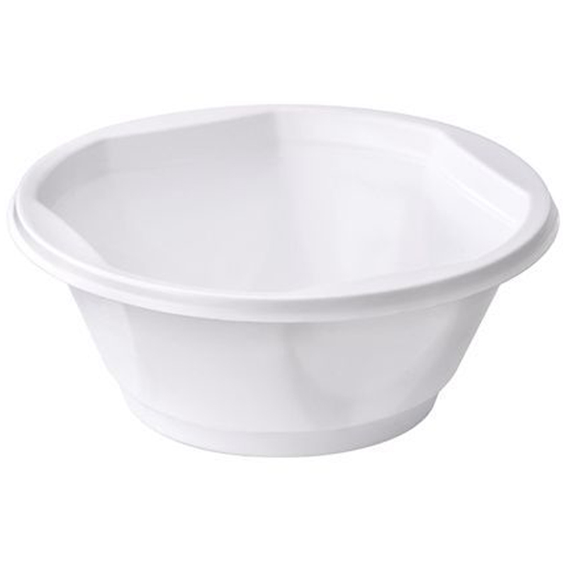 Тарелка d 150мм пластиковая суповая 600мл OfficeClean белая 50шт