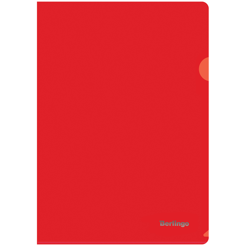 Уголок 180мкм Berlingo непрозрачный красный