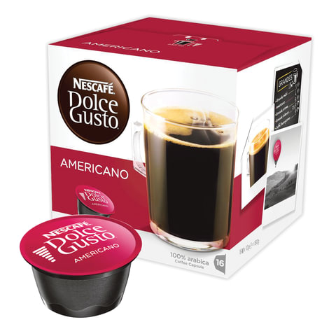 Капсулы для кофемашины Nescafe Americano Dolce Gusto 16шт/уп