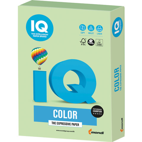 ...Бумага для принтера А4 IQ Color 160г MG28 зеленый 250л