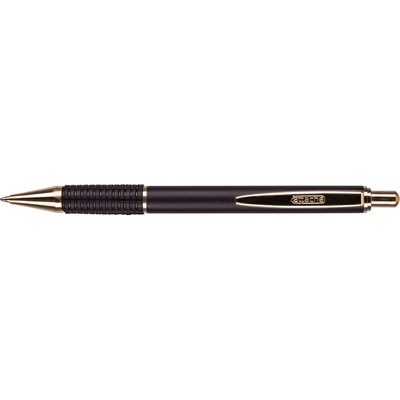 Ручка шариковая автоматическая черная Attache G08BL метал корпус манж