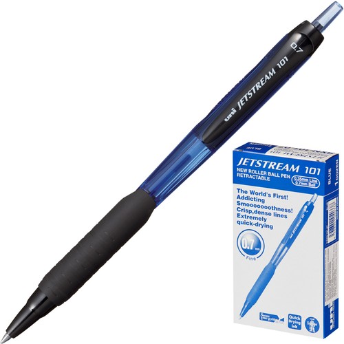 Ручка шариковая автоматическая синяя Jetstream 0,7мм