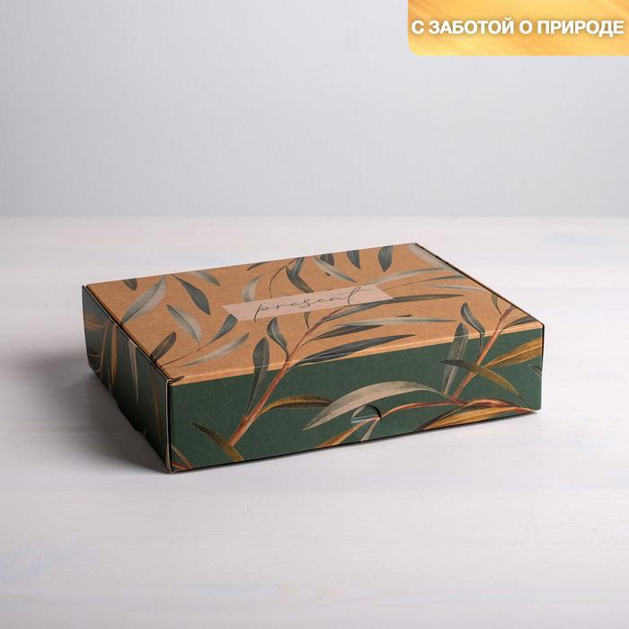 Коробка складная крафтовая Present, 21 × 15 × 5 см
