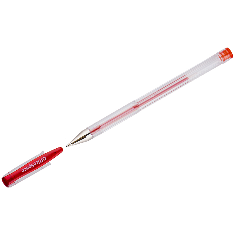 Ручка гелевая красная OfficeSpace 1,0мм/12  GPA100/RD_1720