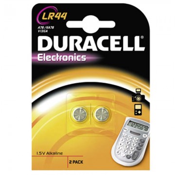 Батарейка LR44 Duracell 2BL алкалин (упаковка 2шт)