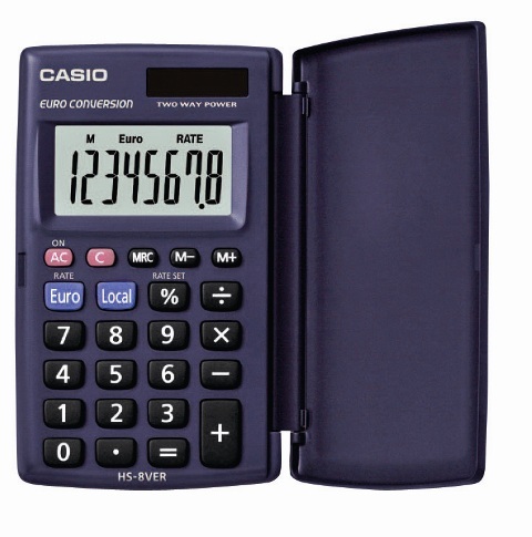 Калькулятор 08 разр Casio HL820 62х102х18мм малый в чехле/10