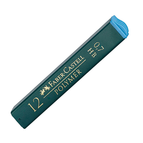 Грифели 0,7мм Faber-Castell Polymer 12шт/уп/12    521700