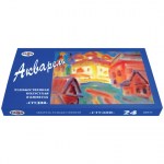Краски акварельные художественные 24цв кювета 2,5мл картонная коробка Гамма Студия