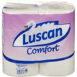 Туалетная бумага 04шт Luscan Comfort 21,8м 2-сл тиснение белая втулка 