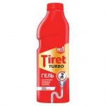 Средство для прочистки канализационных труб 1 л, TIRET (Тирет) "Turbo", гель