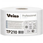 Туалетная бумага для диспенсера 215м Veiro Professional Comfort Т8 2-сл тиснение белая