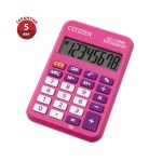 Калькулятор 08 разр Citizen LC-110NR-PK питание от батарейки 58*88*11мм розовый