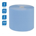 Бумага протирочная 2-х слойн 350м/рул 24*35см цвет синий Система W OfficeClean Professional