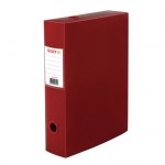 Короб архивный (330х245 мм), 70 мм, пластик, разборный, до 750 листов, красный, 0,7 мм, STAFF