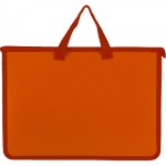 Папка-портфель пластиковая Attache Neon А4+ оранжевая (34x4х24.5 см, 1 отделение)