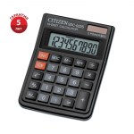 Калькулятор 10 разр Citizen SDC-022S  87х120х23мм малый двойное питание черный/20