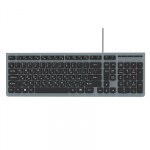 Клавиатура Ritmix RKB-400 Grey Проводная SLIM ,USB