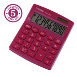 Калькулятор 10 разр Citizen SDC-810NR-PK 102х124х25мм малый двойное питание розовый