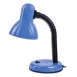 Настольная лампа светильник SONNEN OU-203, на подставке, цоколь Е27, синий, 236677