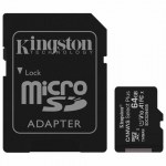 Карта памяти 64GB Kingston Canvas Select Plus microSDXC адаптер