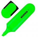Маркер текстовый 0,5-5мм зеленый Kores Bright Liner Plus