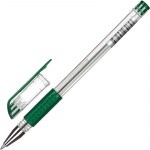 Ручка гелевая зеленая 0,5мм грип Attache Economy