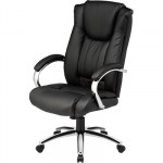 Кресло для руководителя Easy Chair 561 TR черное (рециклированная кожа с компаньоном, металл