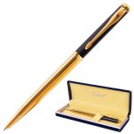 Ручка подарочная шариковая синяя Galant Arrow Gold корпус черн/золот детали золотистые узел 0,7мм