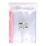 Пакеты ZIP LOCK "зиплок" ОЧЕНЬ ПРОЧНЫЕ, комплект 100 шт., 300х400 мм, ПВД 80 мкм, BRAUBERG EXTRA