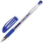 Ручка гелевая 0,5мм Brauberg Geller синяя с грипом игольчатый линия письма 0,35мм