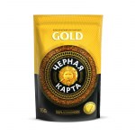 Кофе растворимый 150гр Черная Карта Gold пакет