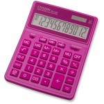 Калькулятор 12 разр Citizen SDC444XRPKE двойное питание 155*204*33мм розовый
