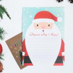 Письмо Деду морозу с конвертом Дедушка Мороз крафт