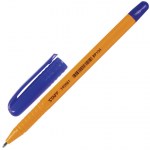 Ручка шариковая синяя Staff Everyday шестигранная корпус оранжевый узел 1мм линия письма 0,5