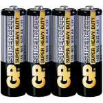 Батарейка LR06 АА (пальчиковая) GP Supercell солевая 4 шт/уп/20
